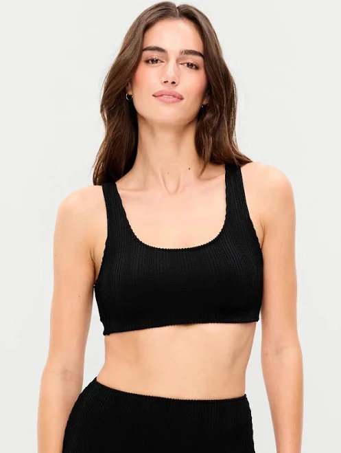 top Old Navy Women's Ribbed Scoop-Neck Swim Top Old Navy $12.49
