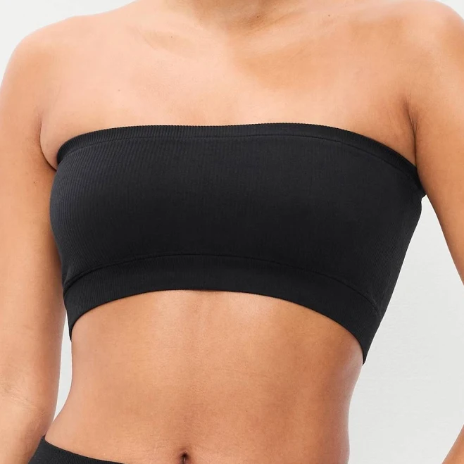 top Old Navy Women's Seamless Ribbed Longline Bandeau Old Navy $7.49