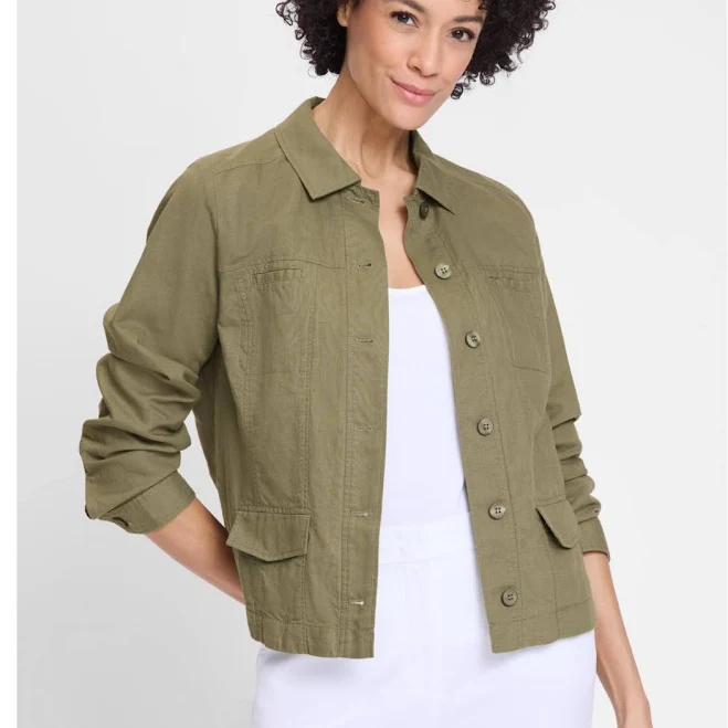 outerwear Olsen Women's Linen Blend Jacket Macy's $89.7