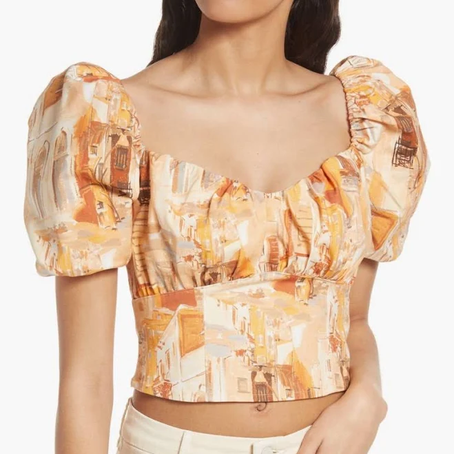 two piece set & Other Stories Puff Sleeve Crop Top Poshmark $76