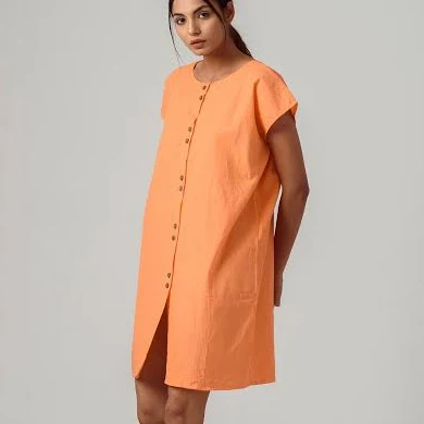 dress Oversized Relaxed Fit Linen Button Down Tunic Etsy - ModernMoveBoutique $57.82