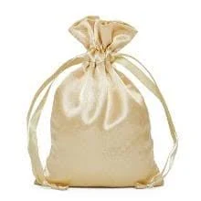 bag Paper Mart Gold Satin Pouch Paper Mart $10.61