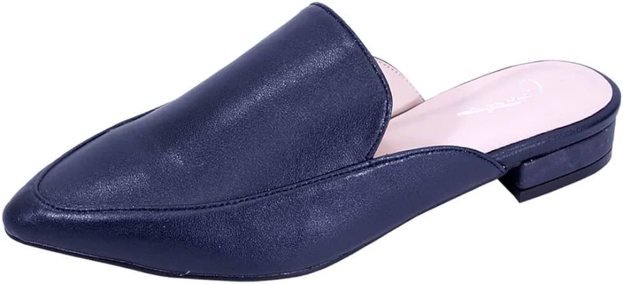 shoes Peerage Maggie Women's Wide Width Dress Casual Leather Mules lc9043 FazPaz Store $39.96