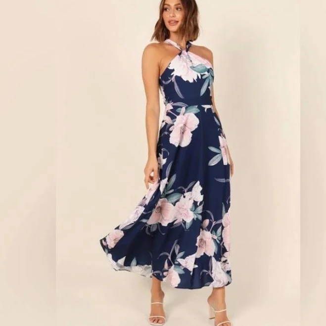 dress Petal & Pup Women's Miara Floral Halter Dress Poshmark $49