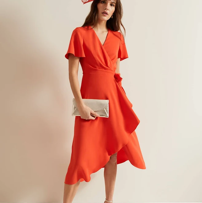 dress Phase Eight Womens Julissa Wrap Midi Dress Phase Eight US $225