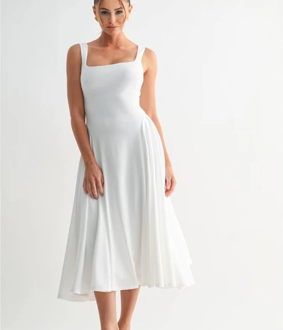 dress Pippa & Pearl Women's Monroe Scoop Neck Fit 'n Flare Midi Dress Pippa & Pearl $124