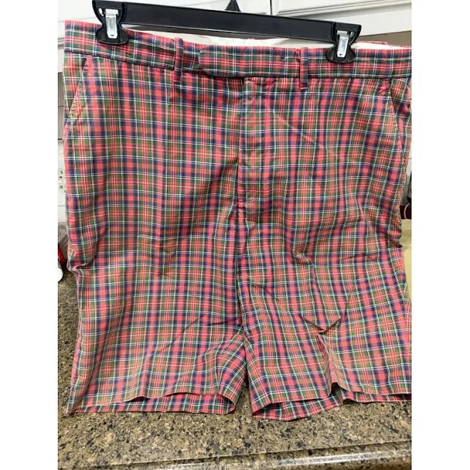 shorts Polo Ralph Lauren Mens Plaid Shorts Red Green Navy Blue Tartan Size 38 eBay $28