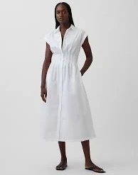 dress Poplin Cinched Midi Shirtdress gap.com $99.95