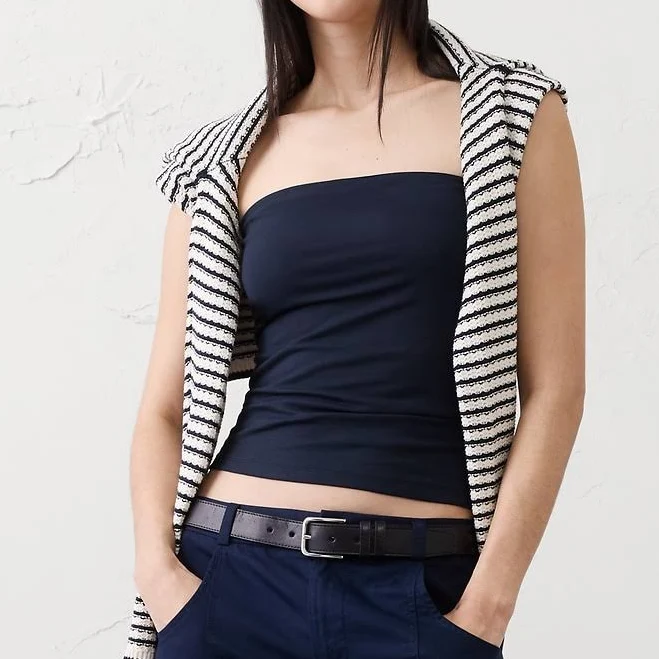 bandeau top Preppy Women's Soft Stretch Tube Top Banana Republic Factory $18
