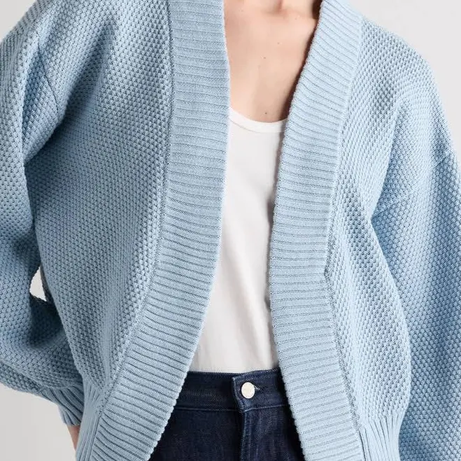 outerwear Quince Women's Waffle Stitch Organic Cotton Cardigan Quince $49.9