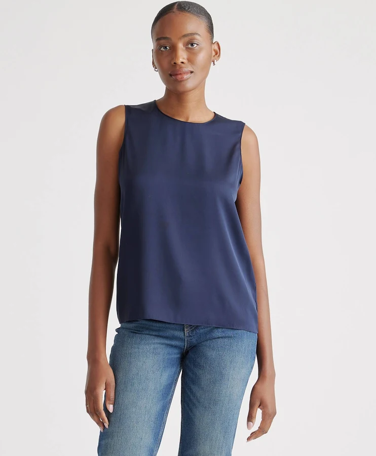 top Quince Women's Washable Stretch Mulberry Silk Tank Top Quince $42