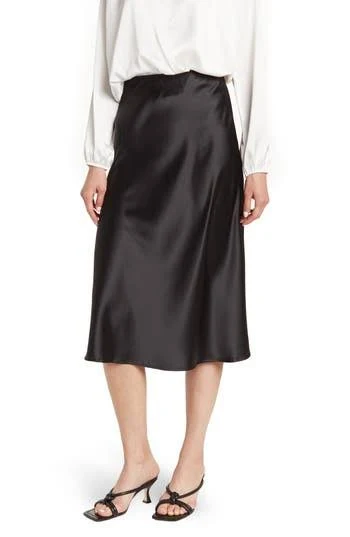 skirt Renee C Satin Midi Skirt Nordstrom Rack $29.97