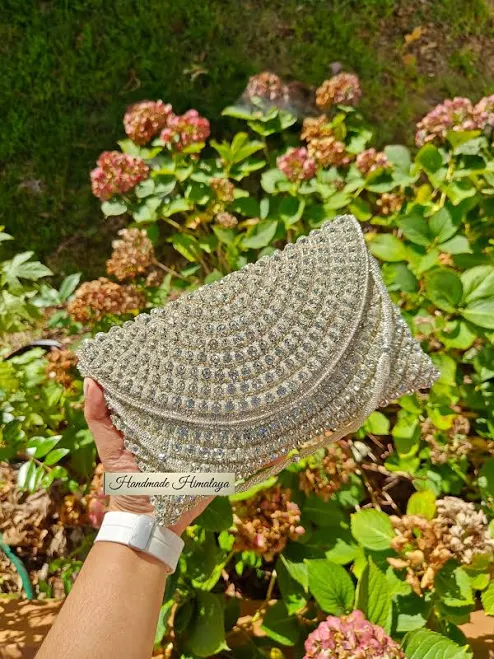 bag Rhinestone Crystal Beaded Evening Clutch Etsy - Seller $65