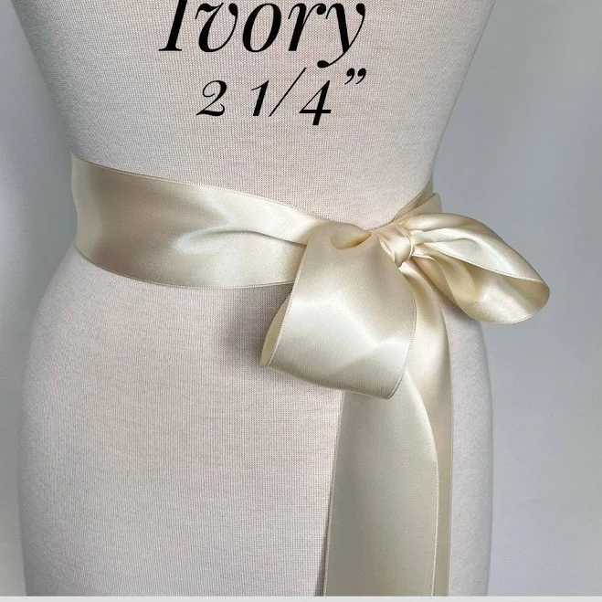 accessory Satin Ribbon Sash Etsy - CatherineDouglasOrig $7