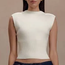 top Sharpay Sleeveless Knit Top meshki.us $46