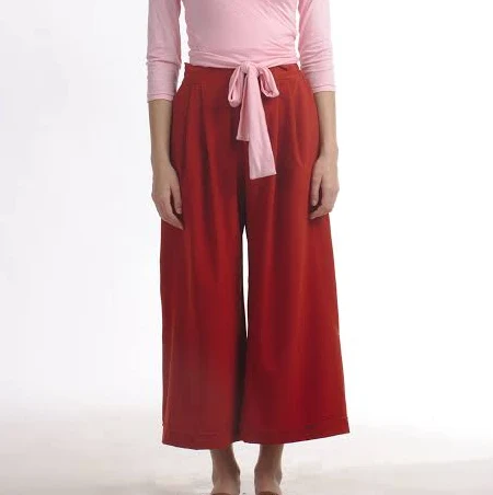 culottes Silky Pleated Wide Leg Culottes with Pockets Etsy - artaffect $98.5