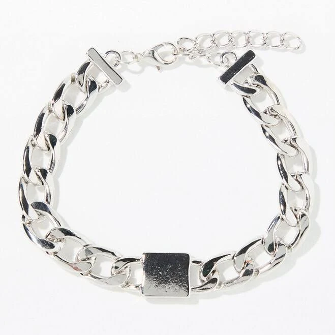 accessory Silver Chain Link Bracelet PacSun $5.24