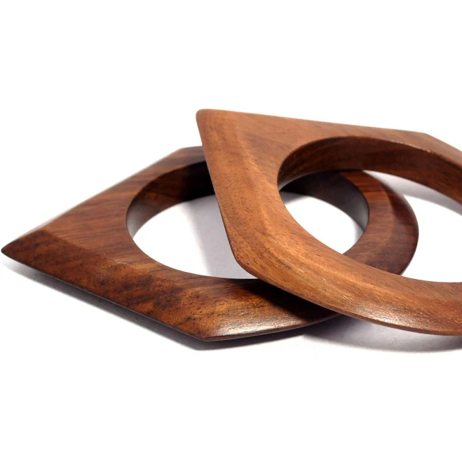 accessory Sissoo Wood Bangle Set of 2 Etsy - Seller $25.95