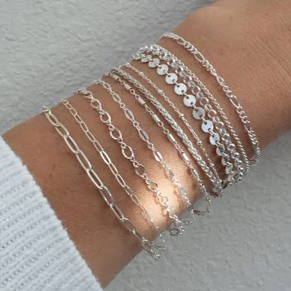 accessory Sterling Silver Delicate Chain Bracelet Etsy - AlisaStudioDesign $35.7