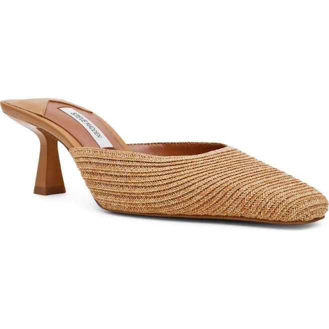 shoes Steve Madden Women's Alyse Raffia Kitten Heel Mules Nordstrom $109