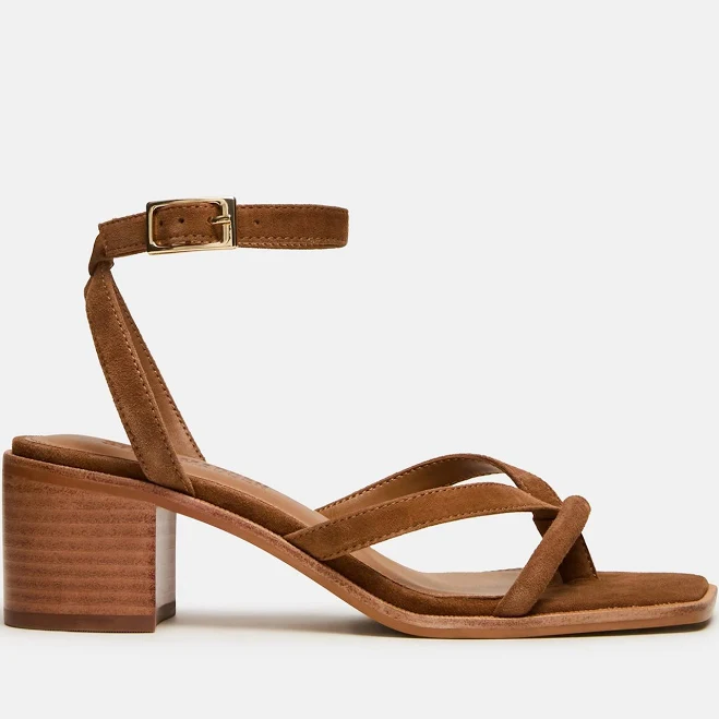 shoes Steve Madden Women's Tilly Strappy Square Toe Suede Sandals Steve Madden $109.95