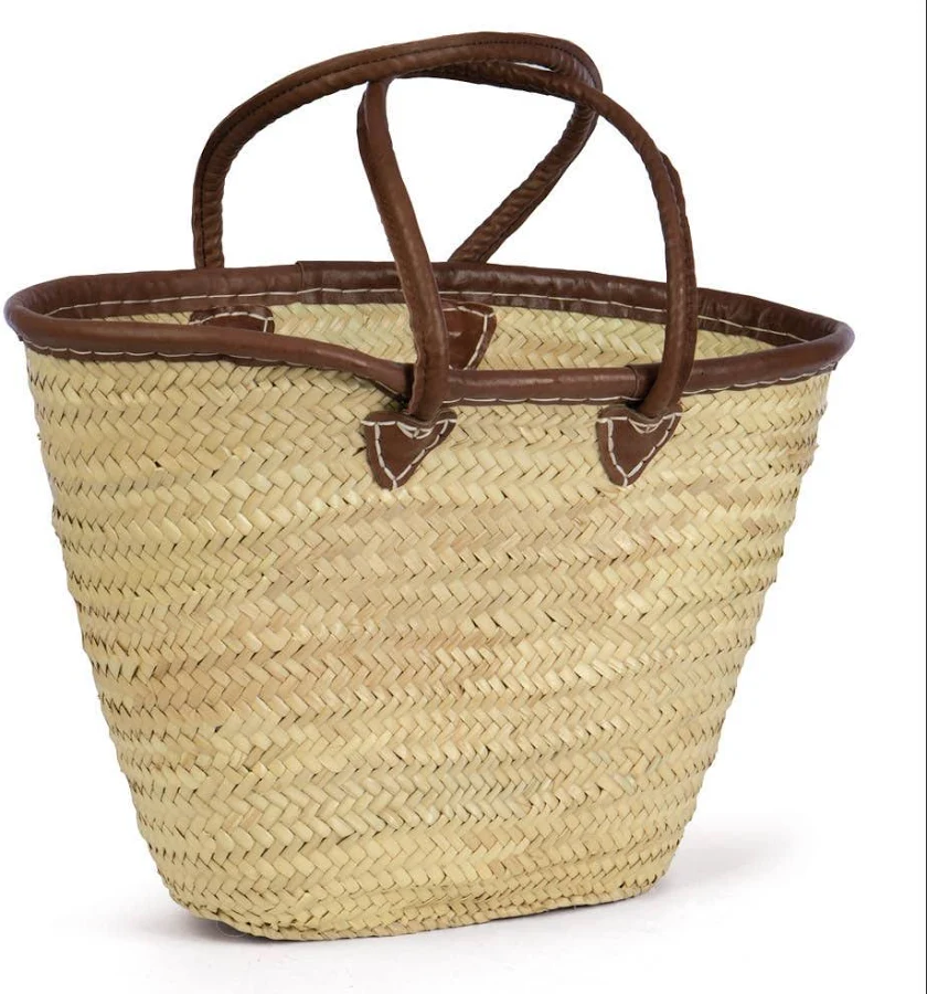 bag Straw and Leather Tote Moxie Mercantile $58