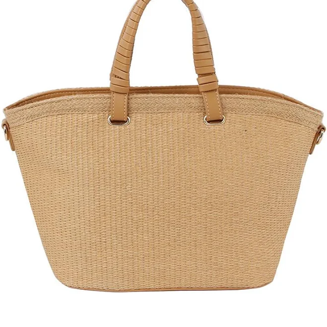 bag Straw Tote Bag with Braided Handle Handbag Factory $25.25