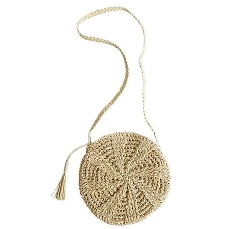 bag Straw Woven Tassel Crossbody Bag Walmart - Narrster $11.81