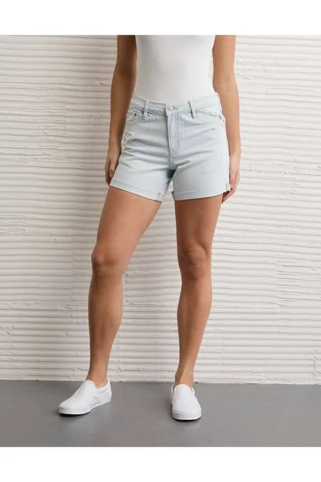 denim shorts Strigid Women's Super High-Waisted Relaxed Shorts American Eagle Outfitters $35.97