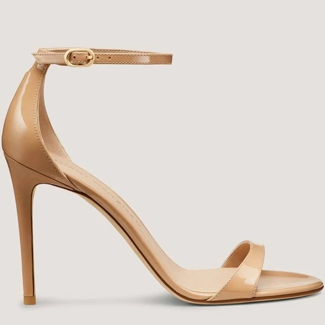 shoes Stuart Weitzman Women's Nudist II Patent Leather Sandals Stuart Weitzman $371.25