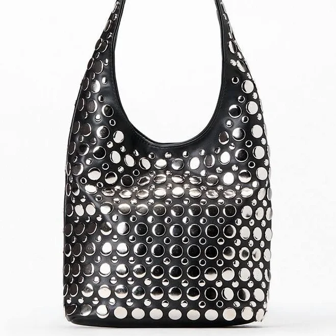 bag Studded Faux Leather Bag PacSun $37.5