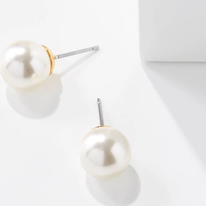 pearls Talbots Women's Classic Pearl Stud Earrings Talbots $29.5