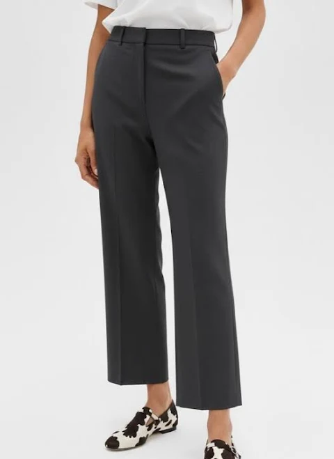 pants Theory Women's High-Waist Straight-Leg Wool Pants eBay - recycled_threads $104.5
