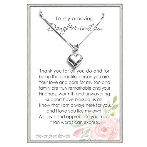 accessory Tiny Sterling Silver Puffed Heart Charm Necklace alexandreasjewels $25