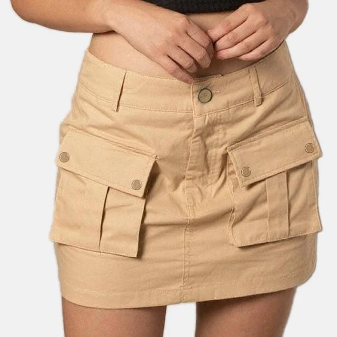 skirt Trendy Low-Rise Cargo Mini Skirt Etsy - Seller $61.68