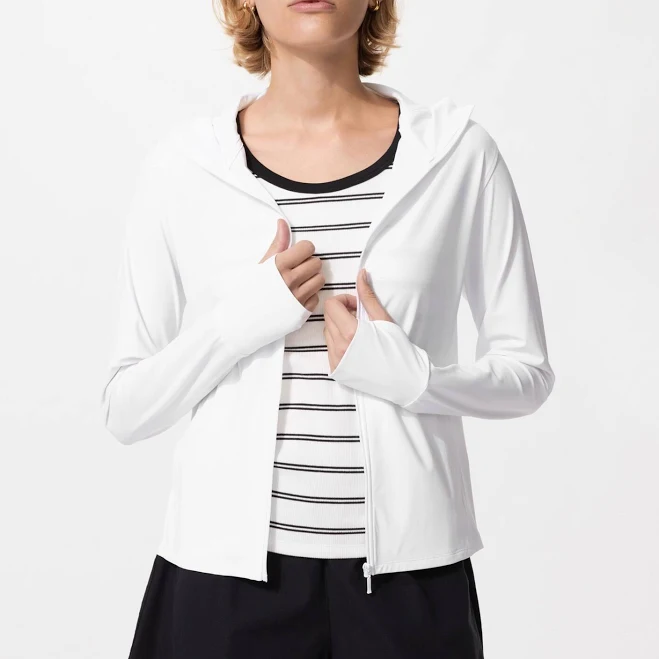 outerwear UNIQLO Women's Ultra Stretch Airism Full-Zip Hoodie uniqlo.com/us $39.9