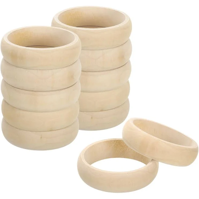 accessory Unique Bargains 12pcs Wood Bangle Bracelets Lowe's $17.99
