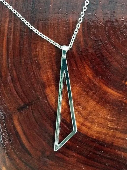 accessory Unique Stainless Steel Geometric Necklace bulletdesigns.com $14.95