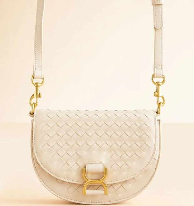 bag Urban Expressions Women's Polyester Weaved Crossbody Purse with Buckle Buckle $29.99