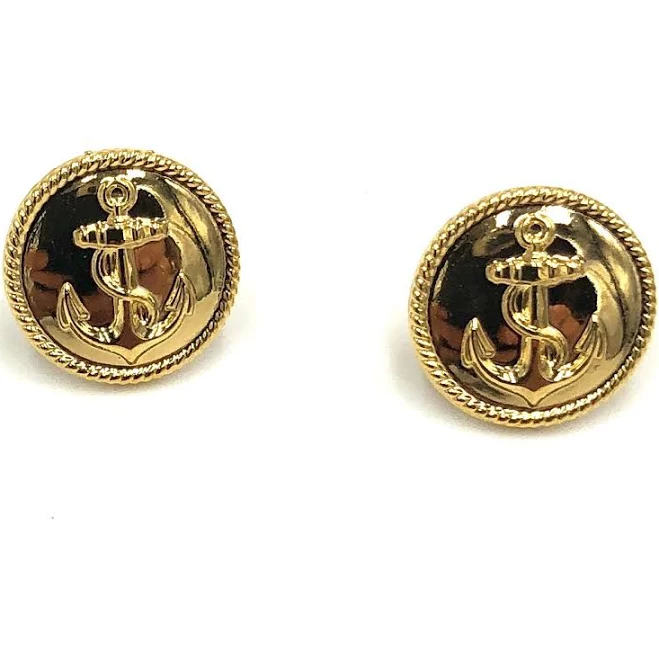 accessory Vintage Deadstock Anchor Stud Earrings Leetie Lovendale $4.95