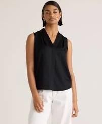 top Washable Stretch Silk Sleeveless Blouse Quince $49.9