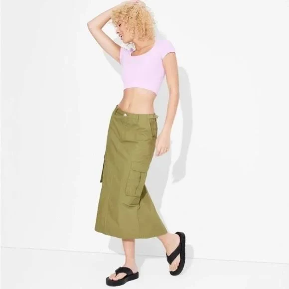 maxi skirt Wild Fable Women's Cargo Maxi Skirt eBay $8