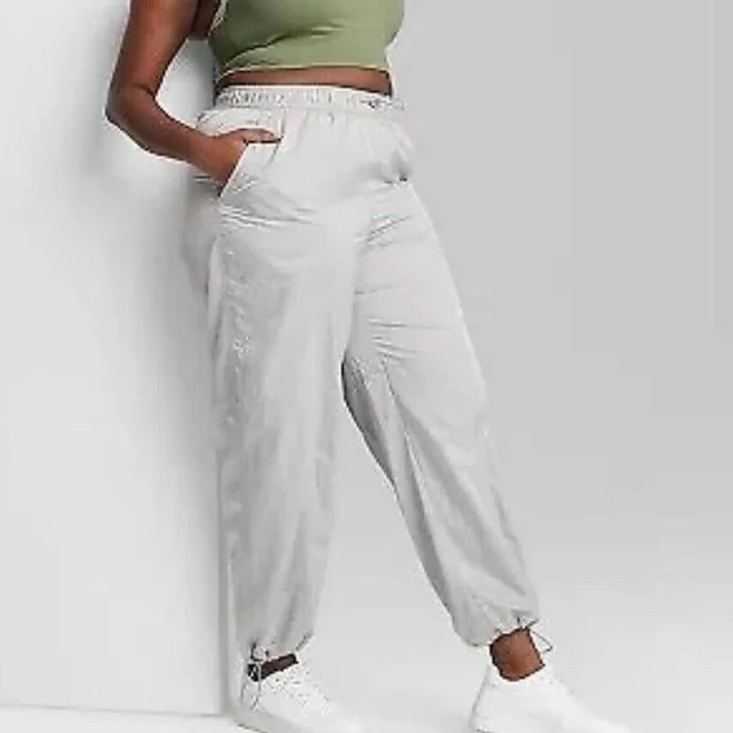 pants Wild Fable Women's High-Rise Toggle Parachute Pants Whatnot $7