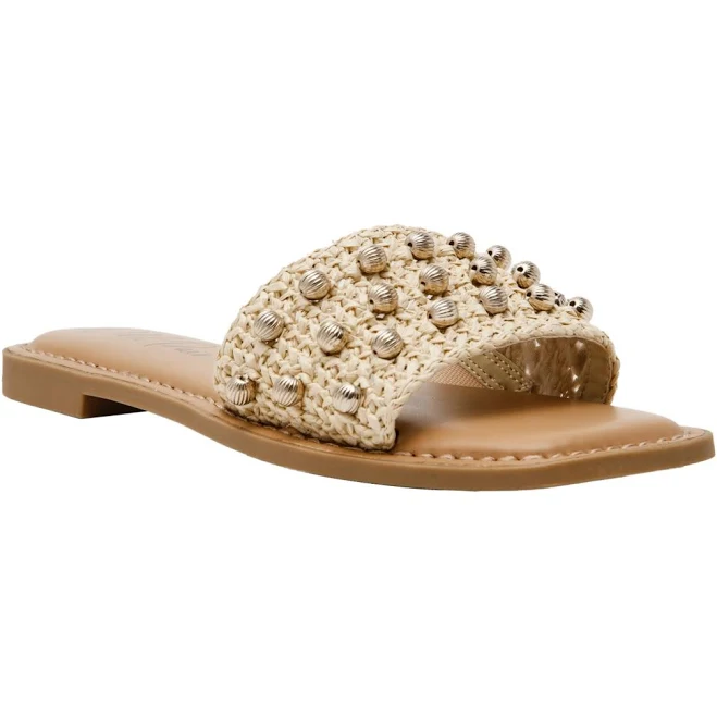 shoes Wild Pair Women's Grettaa Embellished Flat Slide Sandals Macy's $41.93