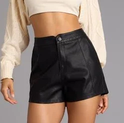 bottom Windsor Smooth Moves PU High-Rise Shorts Windsor $29.9