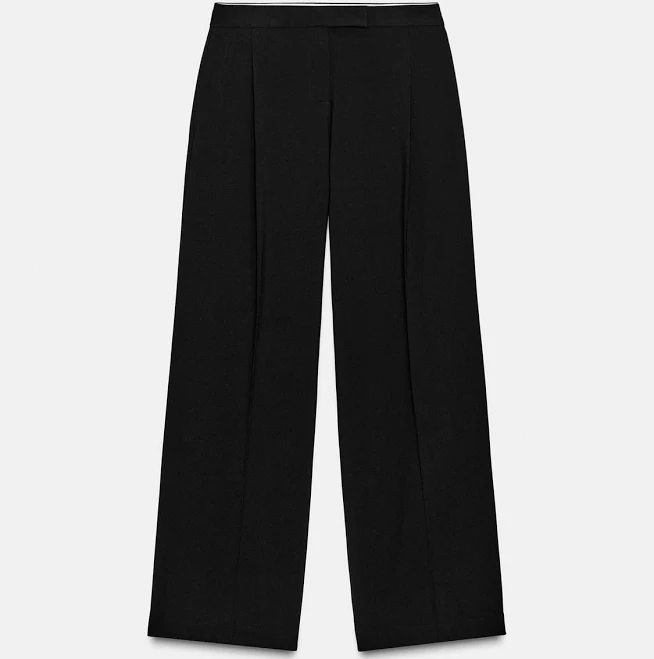 bottom Woman Zara High-Waisted Wide-Leg Pants Zara USA $59.9