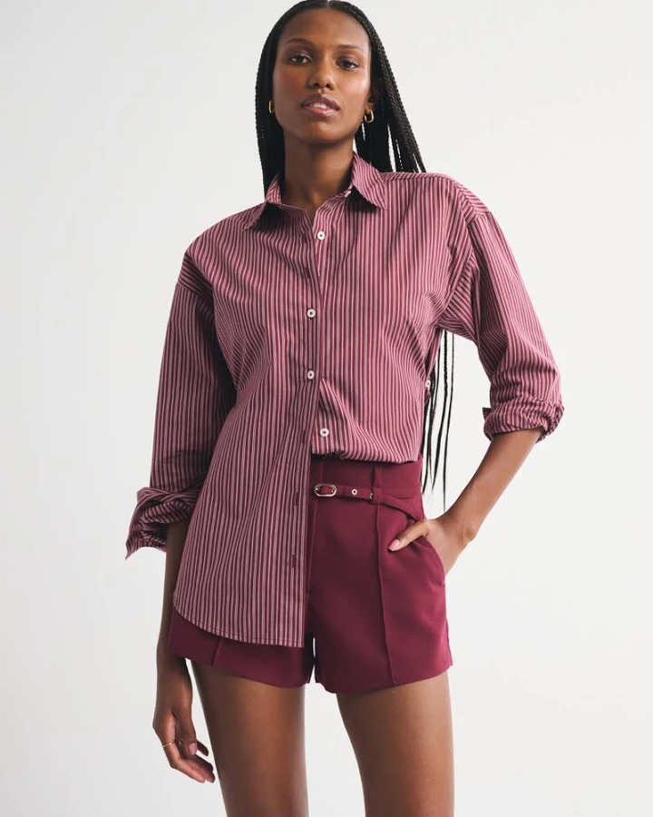 shorts Women's Abercrombie & Fitch Micro Tailored A-Line Short Abercrombie & Fitch $44.99