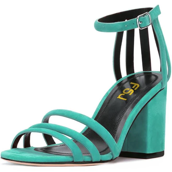 shoes Women's Chunky Heel Ankle Strap Sandals fsjshoes $103