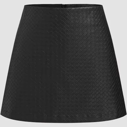 bottom Women's Faux Leather Zipped Mini Skirt Cider $22.32