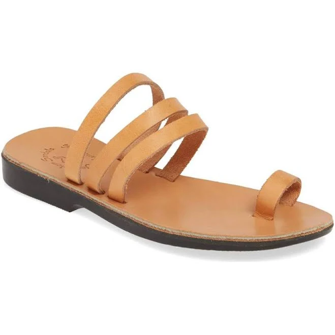 shoes Women's Leather Slip On Sandal Angela Jerusalem Sandals $77.95